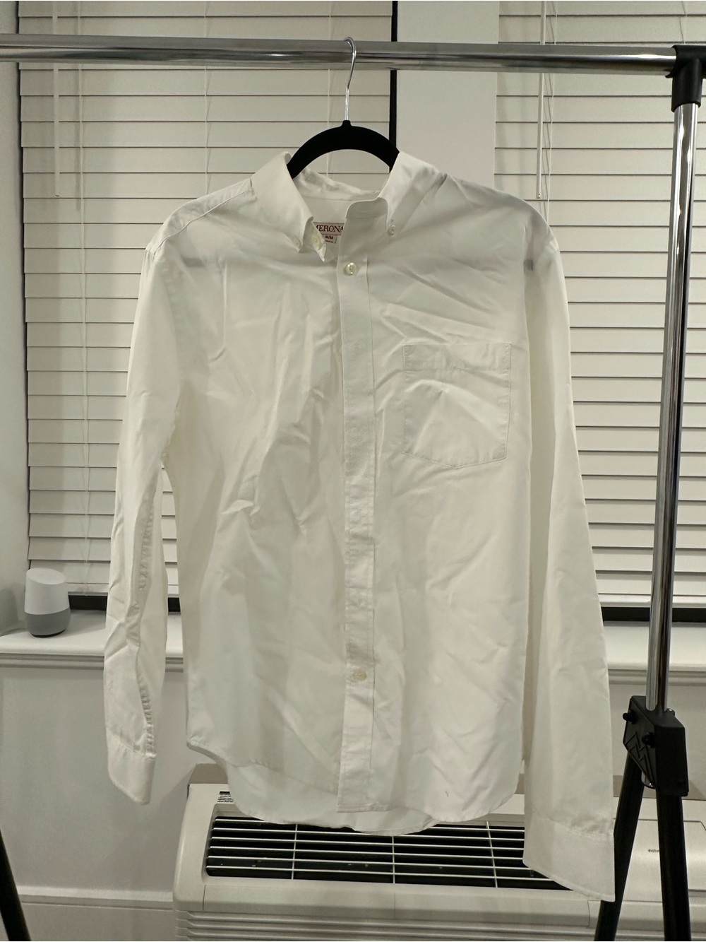 Merona Classic White Button-Down Shirt - Men's, Size M